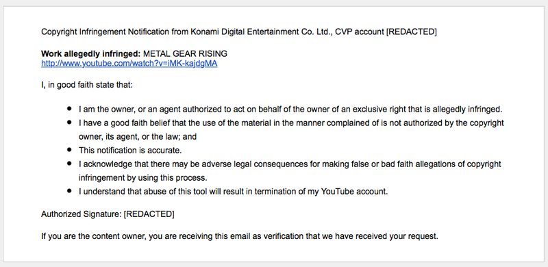 Illustration for article titled YouTube Overrides Konami's Video Takedown